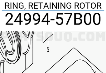 Suzuki 2499457B00 RING, RETAINING ROTOR