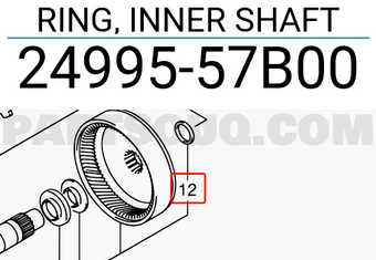 Suzuki 2499557B00 RING, INNER SHAFT