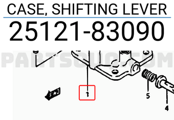 Suzuki 2512183090 CASE, SHIFTING LEVER
