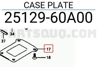 Suzuki 2512960A00 CASE PLATE