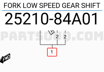 Suzuki 2521084A01 FORK LOW SPEED GEAR SHIFT