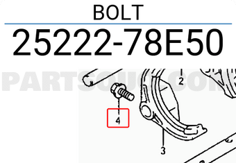 Suzuki 2522278E50 BOLT