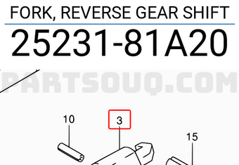Suzuki 2523181A20 FORK, REVERSE GEAR SHIFT
