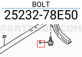 Suzuki 2523278E50 BOLT