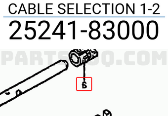 Suzuki 2524183000 CABLE SELECTION 1-2