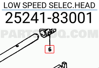 Suzuki 2524183001 LOW SPEED SELEC.HEAD