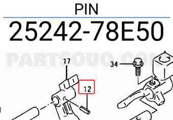 Suzuki 2524278E50 PIN