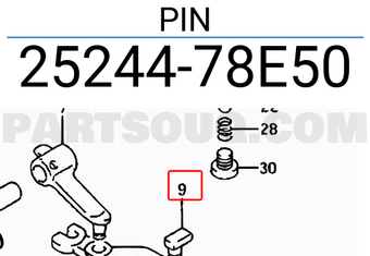 Suzuki 2524478E50 PIN