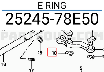 Suzuki 2524578E50 E RING