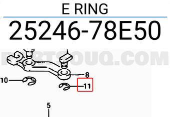 Suzuki 2524678E50 E RING