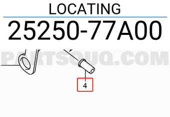 Suzuki 2525077A00 LOCATING