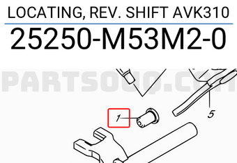 Suzuki 25250M53M20 LOCATING, REV. SHIFT AVK310