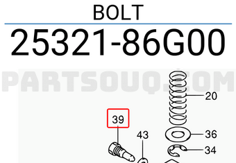 Suzuki 2532186G00 BOLT