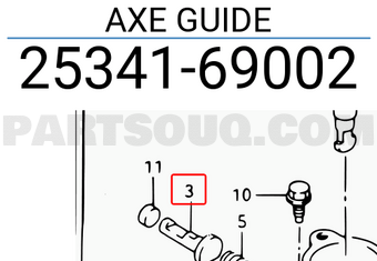 Suzuki 2534169002 AXE GUIDE