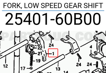 Suzuki 2540160B00 FORK, LOW SPEED GEAR SHIFT