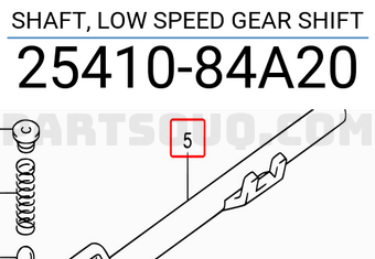 Suzuki 2541084A20 SHAFT, LOW SPEED GEAR SHIFT