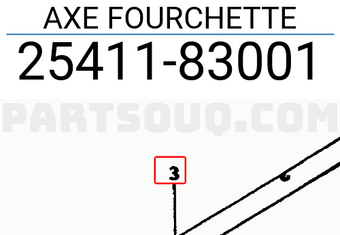 Suzuki 2541183001 AXE FOURCHETTE