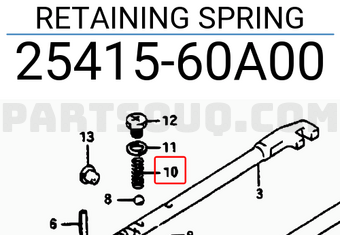 Suzuki 2541560A00 RETAINING SPRING
