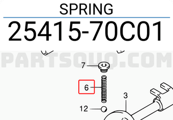 Suzuki 2541570C01 SPRING