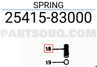Suzuki 2541583000 SPRING