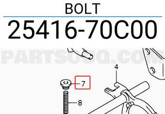 Suzuki 2541670C00 BOLT