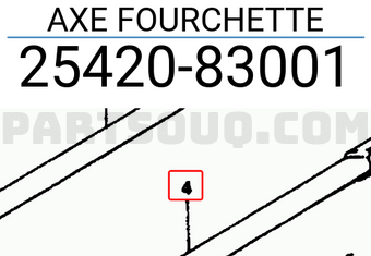 Suzuki 2542083001 AXE FOURCHETTE