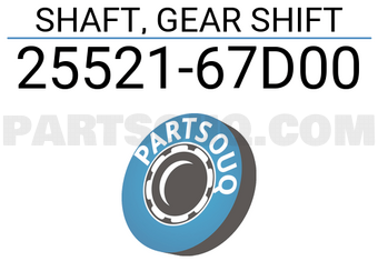 Suzuki 2552167D00 SHAFT, GEAR SHIFT