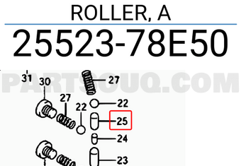 Suzuki 2552378E50 ROLLER, A