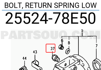 Suzuki 2552478E50 BOLT, RETURN SPRING LOW