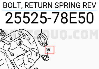 Suzuki 2552578E50 BOLT, RETURN SPRING REV