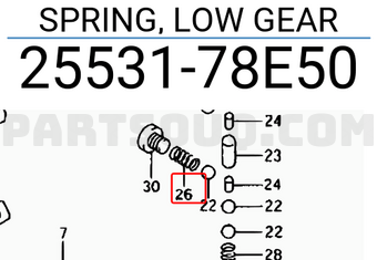 Suzuki 2553178E50 SPRING, LOW GEAR
