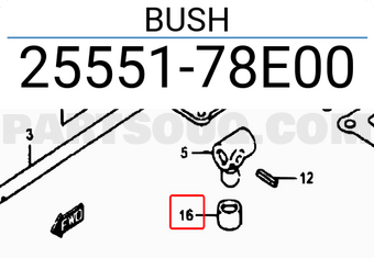 Suzuki 2555178E00 BUSH