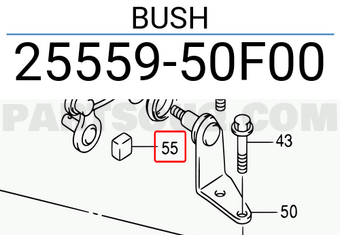 Suzuki 2555950F00 BUSH