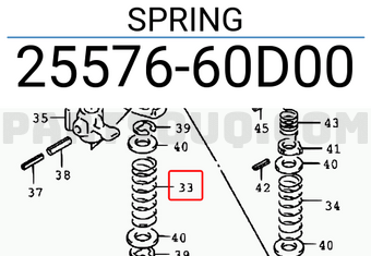 Suzuki 2557660D00 SPRING