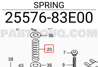 Suzuki 2557683E00 SPRING