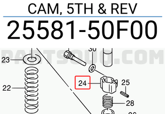 Suzuki 2558150F00 CAM, 5TH & REV