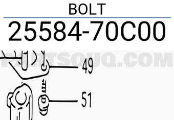 Suzuki 2558470C00 BOLT