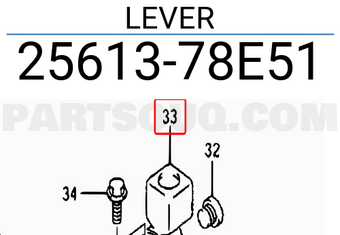 Suzuki 2561378E51 LEVER