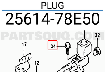 Suzuki 2561478E50 PLUG