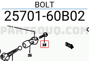Suzuki 2570160B02 BOLT