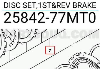 Suzuki 2584277MT0 DISC SET,1ST&REV BRAKE