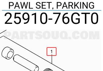 Suzuki 2591076GT0 PAWL SET, PARKING