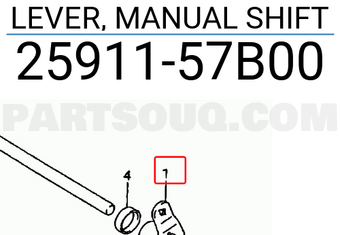 Suzuki 2591157B00 LEVER, MANUAL SHIFT