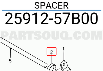 Suzuki 2591257B00 SPACER