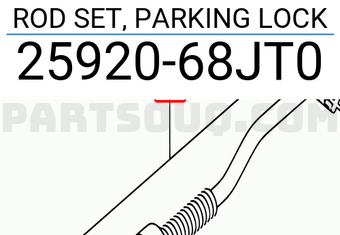 Suzuki 2592068JT0 ROD SET, PARKING LOCK