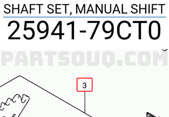 Suzuki 2594179CT0 SHAFT SET, MANUAL SHIFT