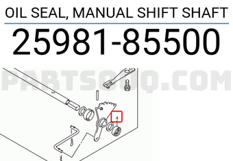 Suzuki 2598185500 OIL SEAL, MANUAL SHIFT SHAFT