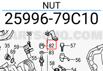 Suzuki 2599679C10 NUT