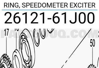 Suzuki 2612161J00 RING, SPEEDOMETER EXCITER