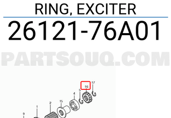 Suzuki 2612176A01 RING, EXCITER